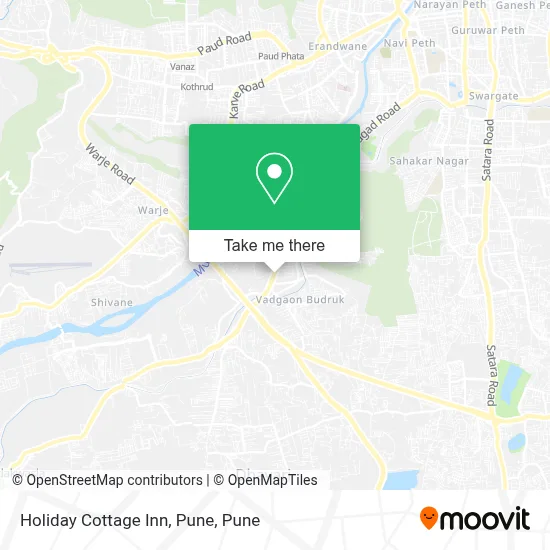 Holiday Cottage Inn, Pune map