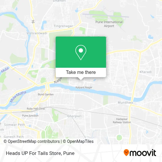 Heads UP For Tails Store map