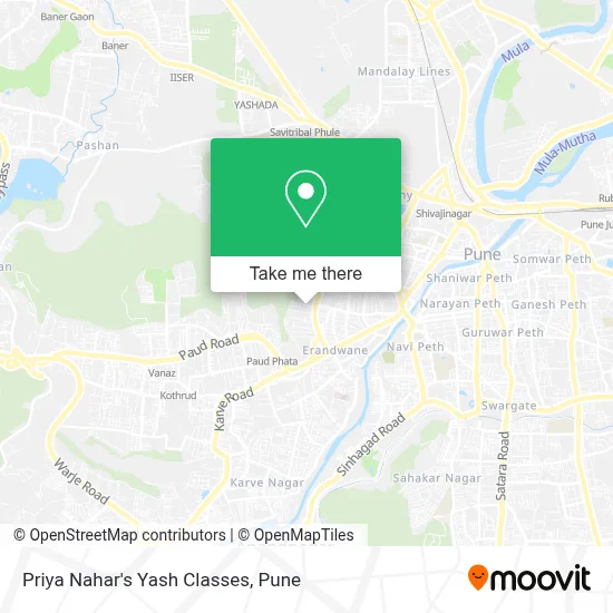 Priya Nahar's Yash Classes map