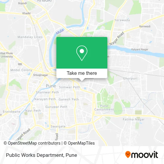 Public Works Department map