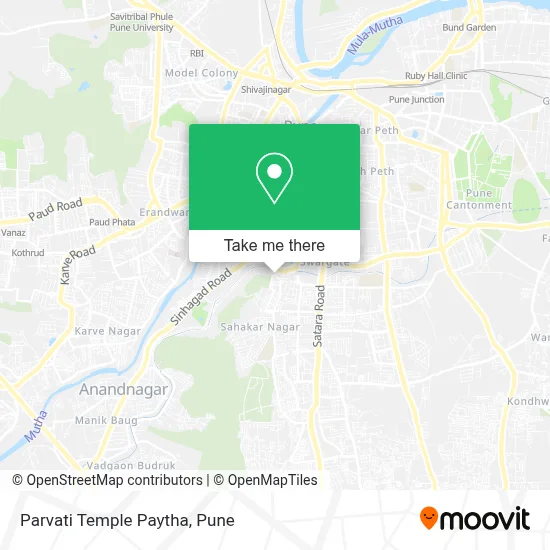 Parvati Temple Paytha map