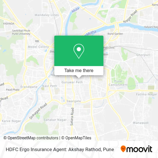 HDFC Ergo Insurance Agent: Akshay Rathod map