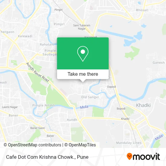 Cafe Dot Com Krishna Chowk. map