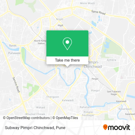 Subway Pimpri Chinchwad map