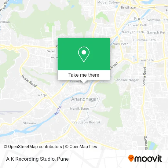 A K Recording Studio map
