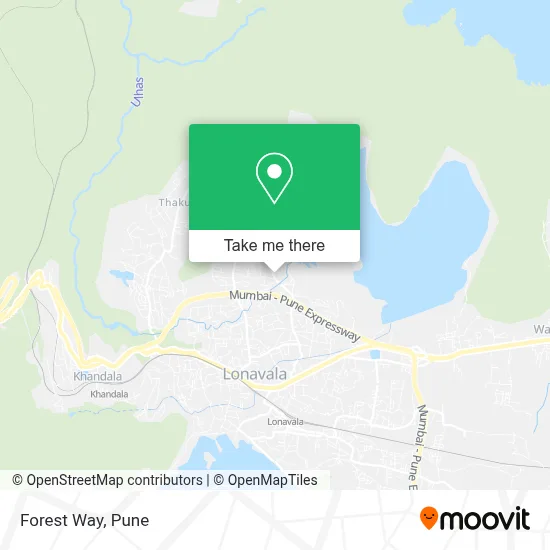 Forest Way map