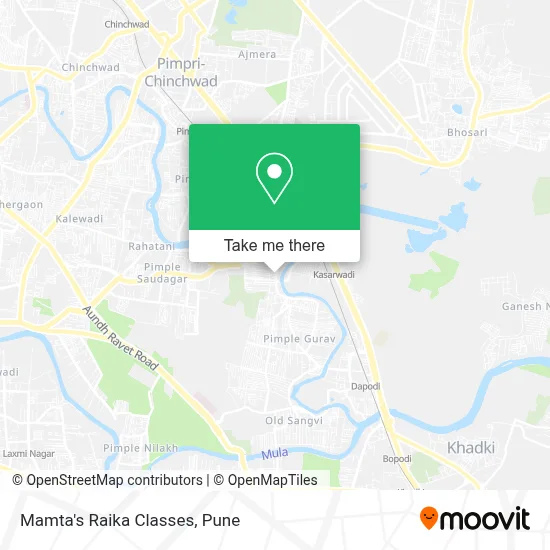Mamta's Raika Classes map