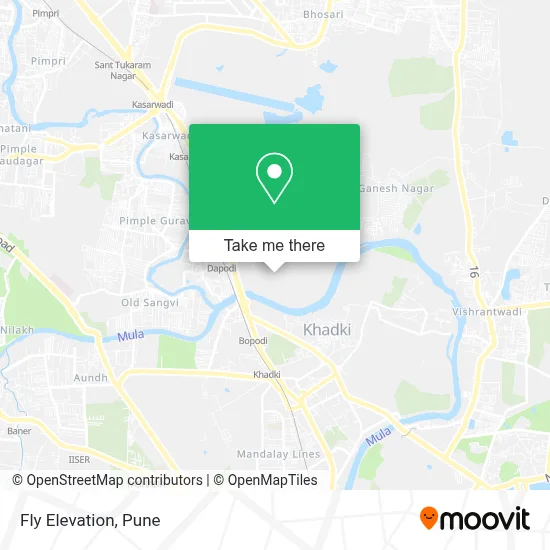 Fly Elevation map