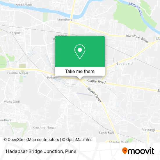 Hadapsar Bridge Junction map
