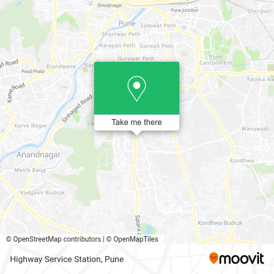 Highway Service Station map