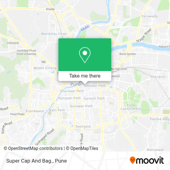 Super Cap And Bag. map