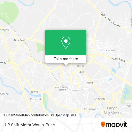 UP Shift Motor Works map