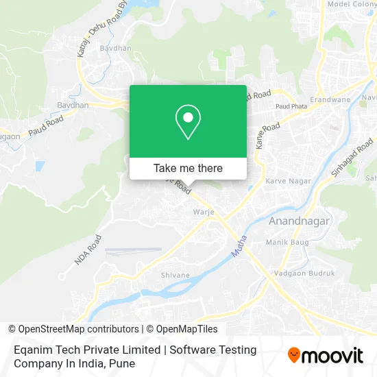 Eqanim Tech Private Limited | Software Testing Company In India map