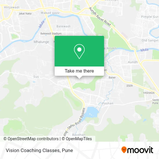 Vision Coaching Classes map