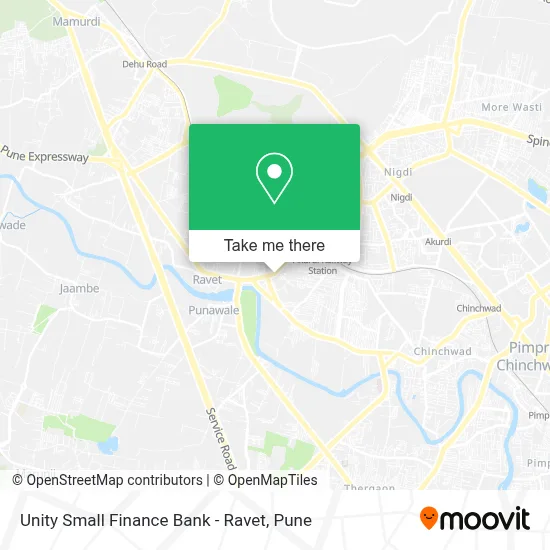 Unity Small Finance Bank - Ravet map
