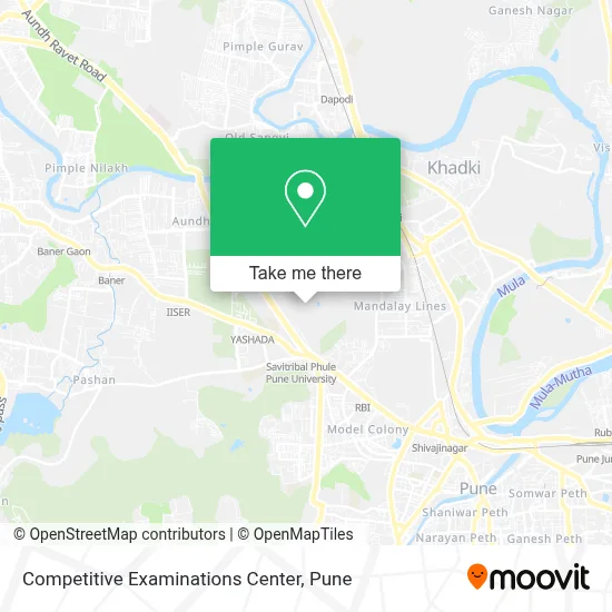 Competitive Examinations Center map