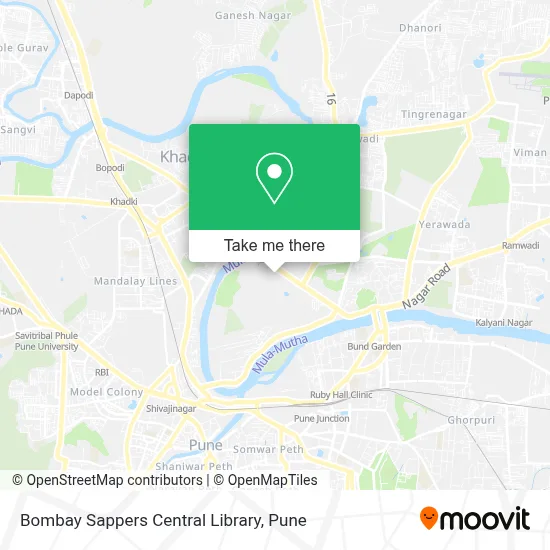 Bombay Sappers Central Library map