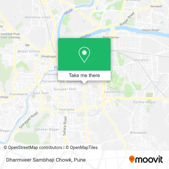 Dharmveer Sambhaji Chowk map