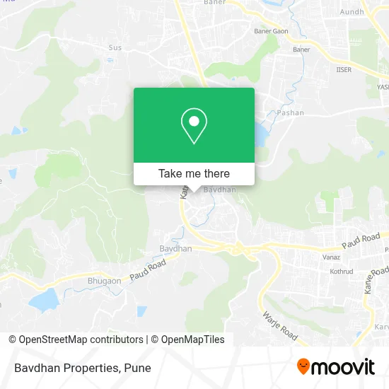 Bavdhan Properties map