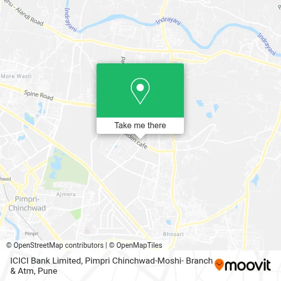 ICICI Bank Limited, Pimpri Chinchwad-Moshi- Branch & Atm map
