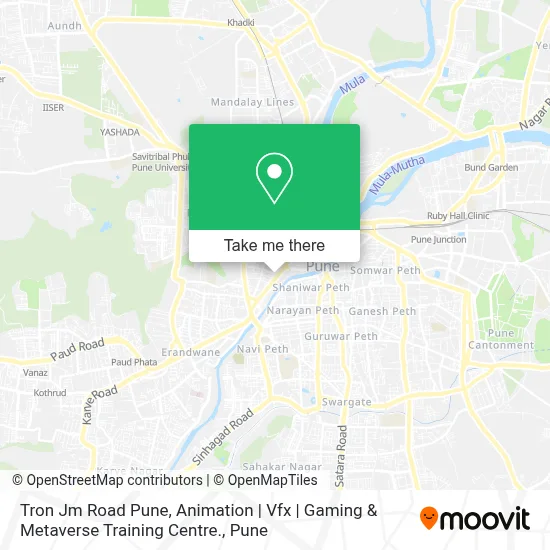 Tron Jm Road Pune, Animation | Vfx | Gaming & Metaverse Training Centre. map