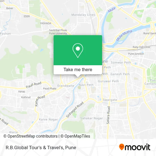 R.B.Global Tour's & Travel's map