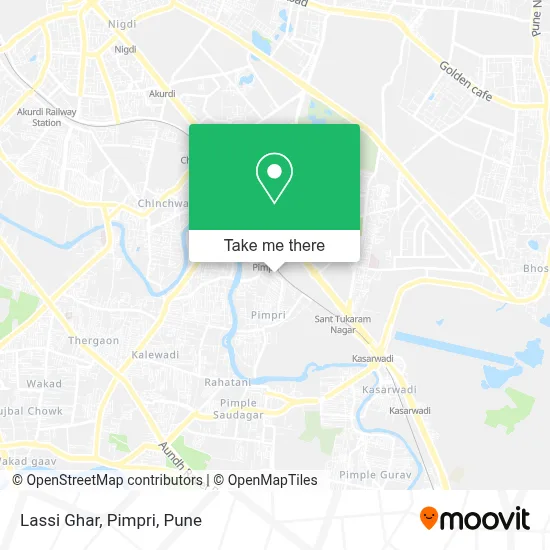 Lassi Ghar, Pimpri map