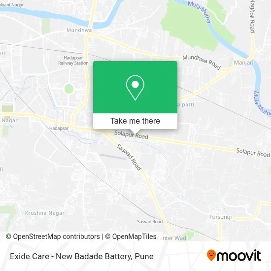 Exide Care - New Badade Battery map