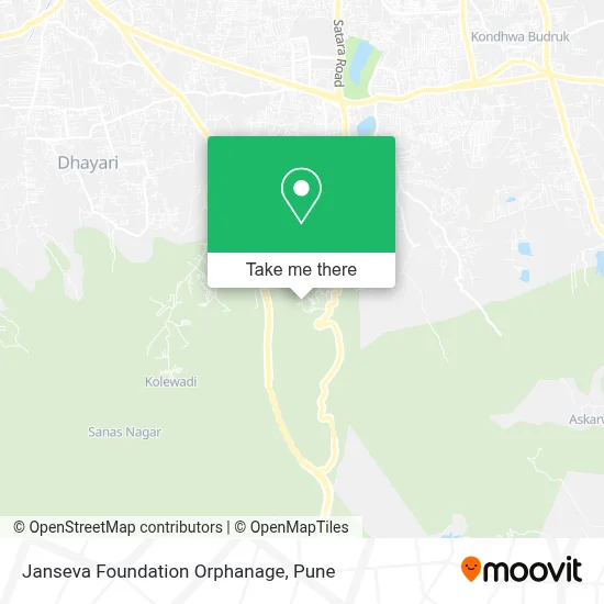 Janseva Foundation Orphanage map