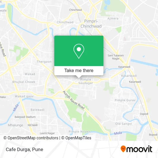 Cafe Durga map