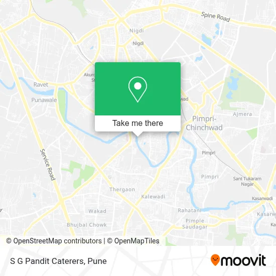 S G Pandit Caterers map