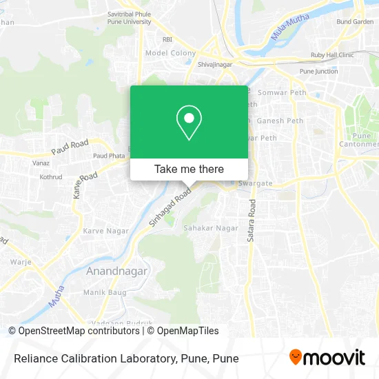 Reliance Calibration Laboratory, Pune map