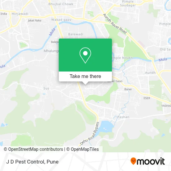 J D Pest Control map