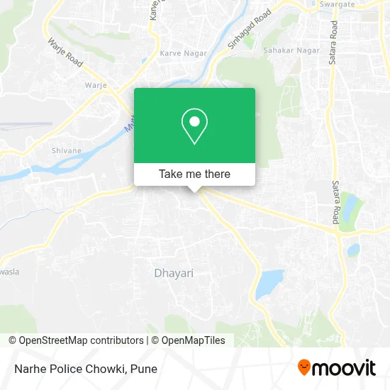 Narhe Police Chowki map