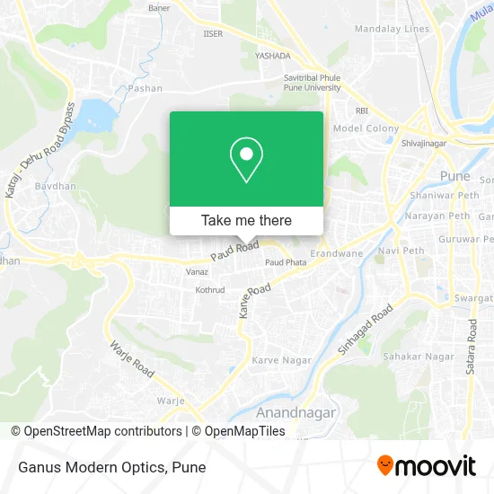Ganus Modern Optics map