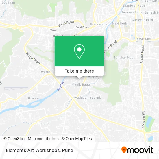 Elements Art Workshops map