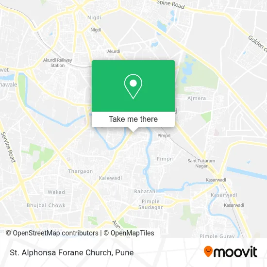 St. Alphonsa Forane Church map