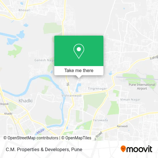 C.M. Properties & Developers map