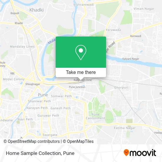 Home Sample Collection map