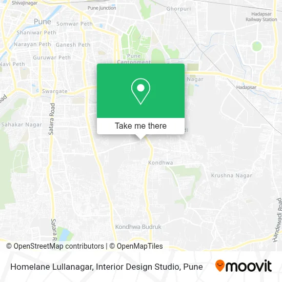 Homelane Lullanagar, Interior Design Studio map