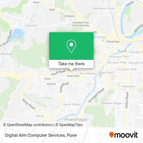 Digital Aim Computer Services map