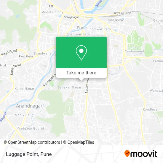 Luggage Point map