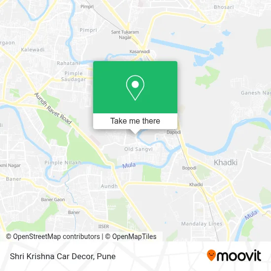 Shri Krishna Car Decor map