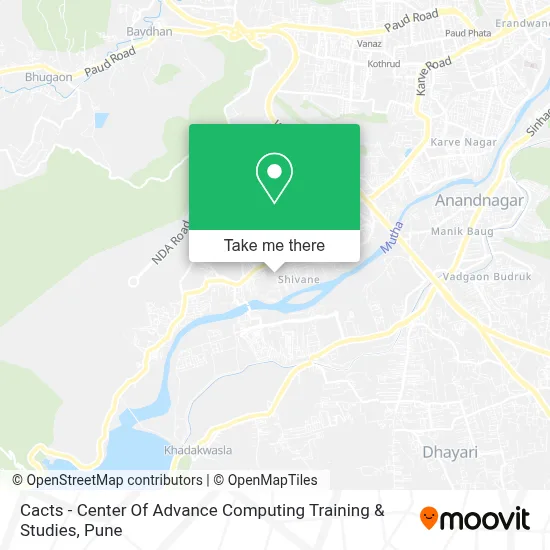 Cacts - Center Of Advance Computing Training & Studies map
