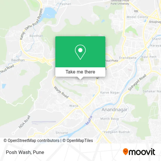 Posh Wash map