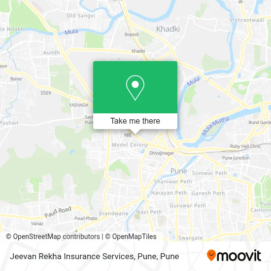 Jeevan Rekha Insurance Services, Pune map