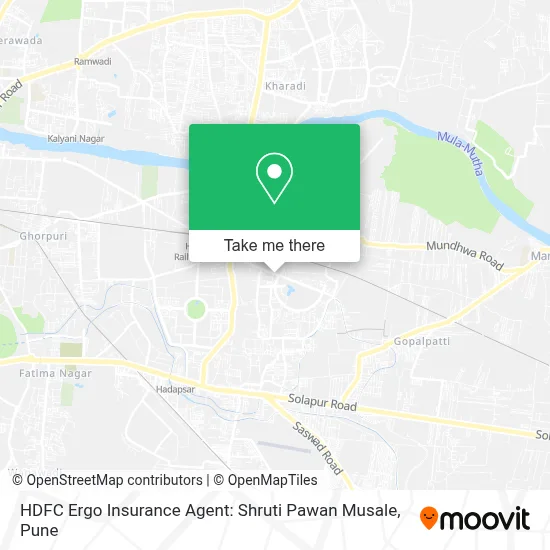HDFC Ergo Insurance Agent: Shruti Pawan Musale map