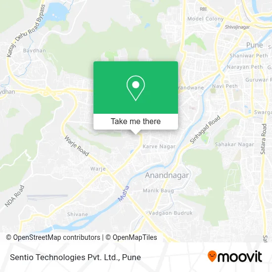 Sentio Technologies Pvt. Ltd. map