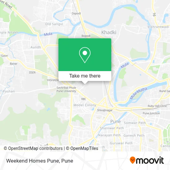 Weekend Homes Pune map