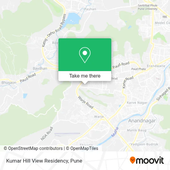 Kumar Hill View Residency map